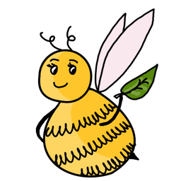 Floating bee 1