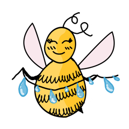 Floating bee 6